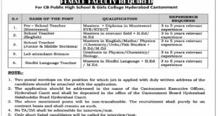 Jobs in CB Public High School And Girls College Hyderabad